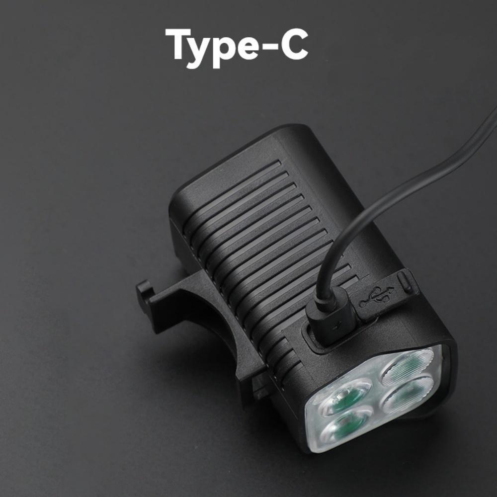 Front Lamp Usb Rechargeable Mtb Flashlight Horn Light Multiple Modes Usb Rechargeable Headlight For Night Riding Mountain Bike