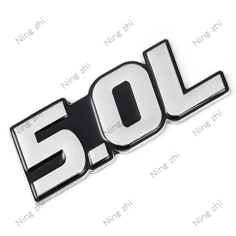 1Pc 3D Metal 4.0L 4.6L 4.7L 5.0L 5.7L 6.0L 6.2L 6.4L 7.0L Car Sticker Rear Trunk Emblem Badge Decals