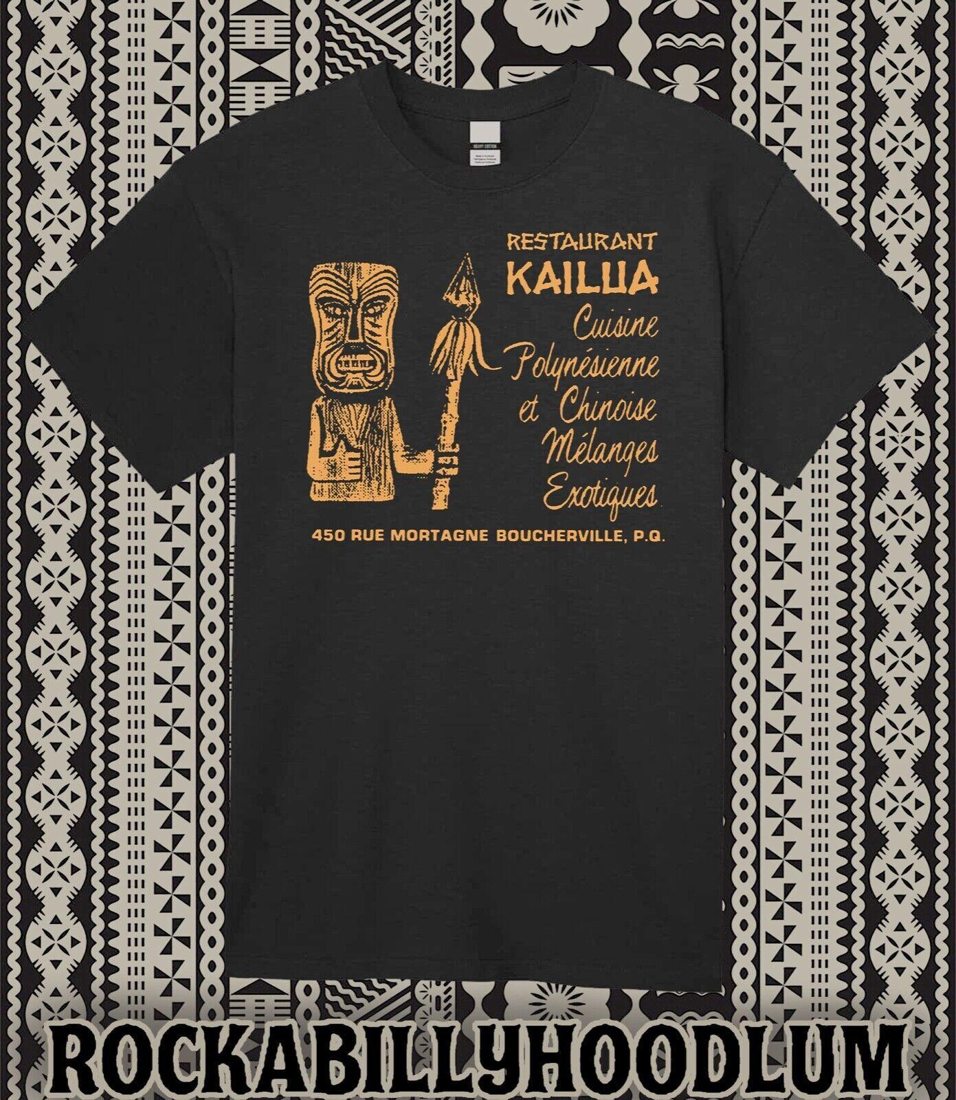 Retro Tiki Art Tee T Shirt Bar Mug Restaurant Kailua PQ Quebec Canada XXXXL