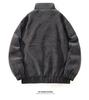Men's Trendy Plus Size Suede Velvet Leather Motorcycle Jacket - Windproof American Retro Style