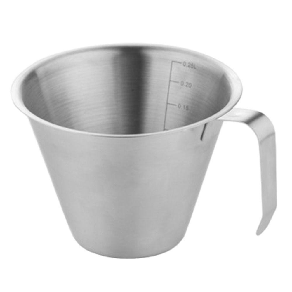 Stainless Steel Pitcher Cup Spout Ounce Cup Espresso Measuring Cup  Barista