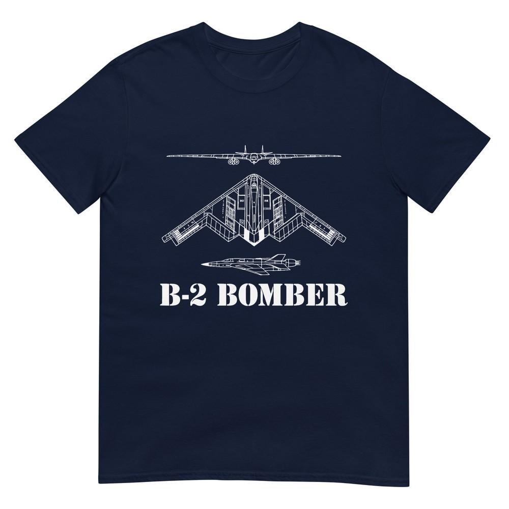 B2 Bomber Aircraft Schematic Military Stealth Bomber B2 TShirt S