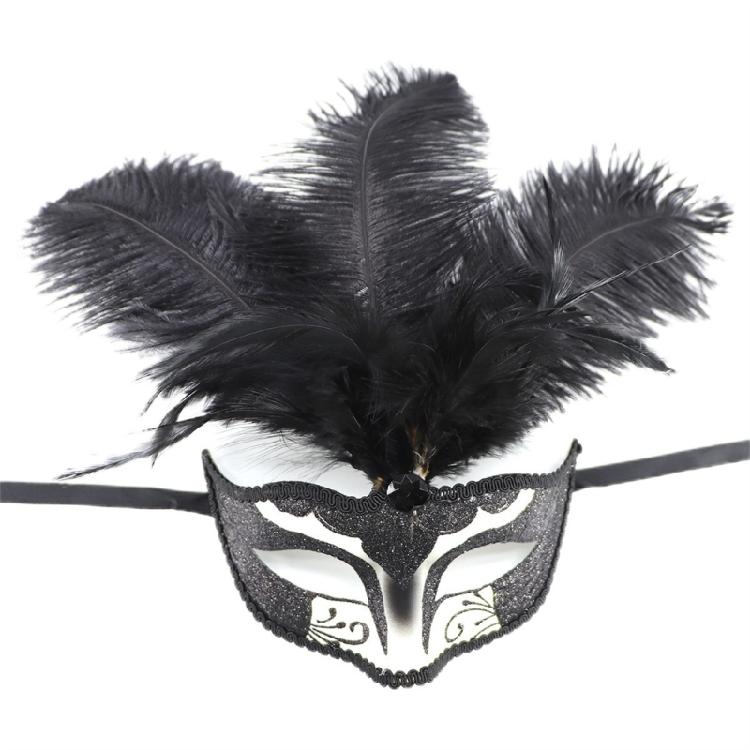 

Маска з пір ям Маска на Хелловін Маска для маскараду Маска для косплею з пір ям Маска на пів обличчя для чоловіків жінок чорний/білий
