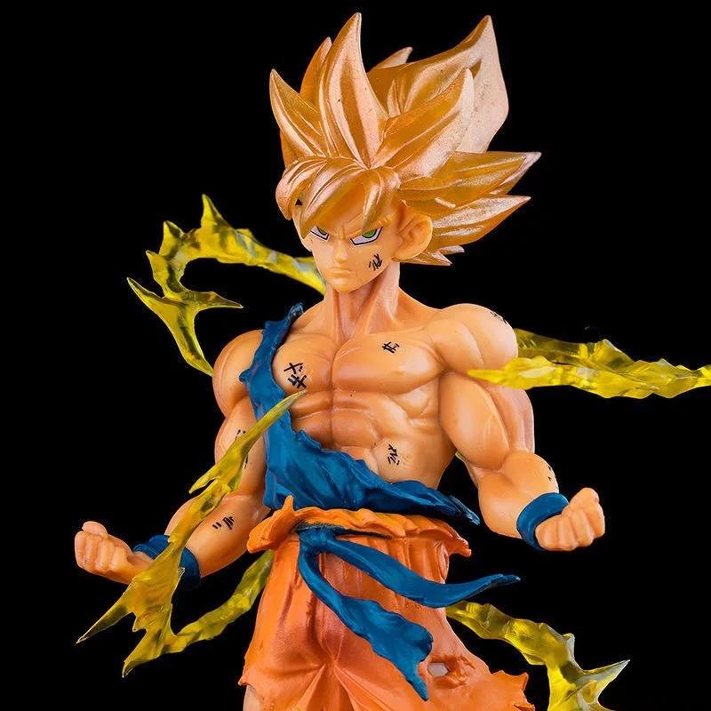 Dragon Ball Son Goku Super Saiyan Anime Figure 16cm Goku DBZ Action Figure Model Gifts Collectible Figurines for Kids