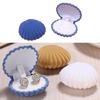 Velvet- Cloth Ring Jewelry Storage Gift Shell Box Ring Earrings Jewelry Showcase