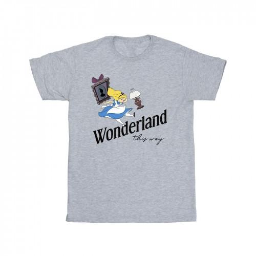 Disney Mens Alice In Wonderland This Way T-Shirt