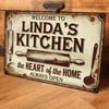 Personalized Custom Metal Wall Art Sign 30x20cm Home Decor Kitchen Decoration Christmas Gift