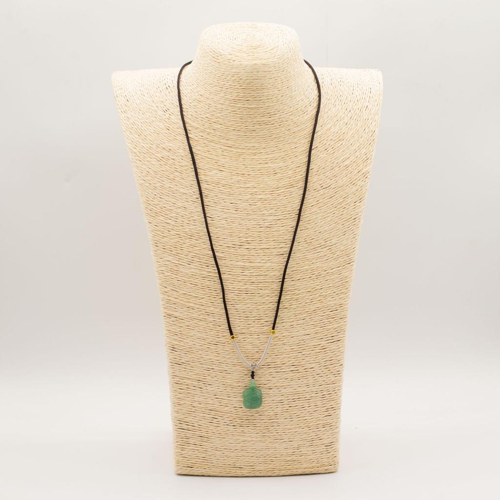 Cord Necklace Gemstone Pendant – Jade Turtle