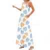 Rochie lungă imprimată de vară și primăvară pentru femei, modă casual, bretele reglabile
