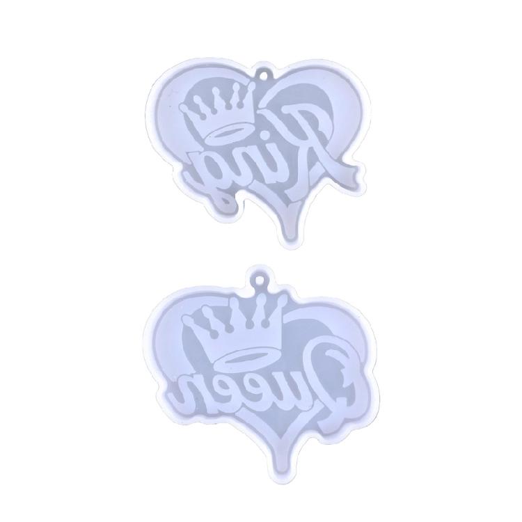 

Crown Pattern Epoxy Resin Mold Queen King Casting Molds DIY Keychain Charm 1 чистый