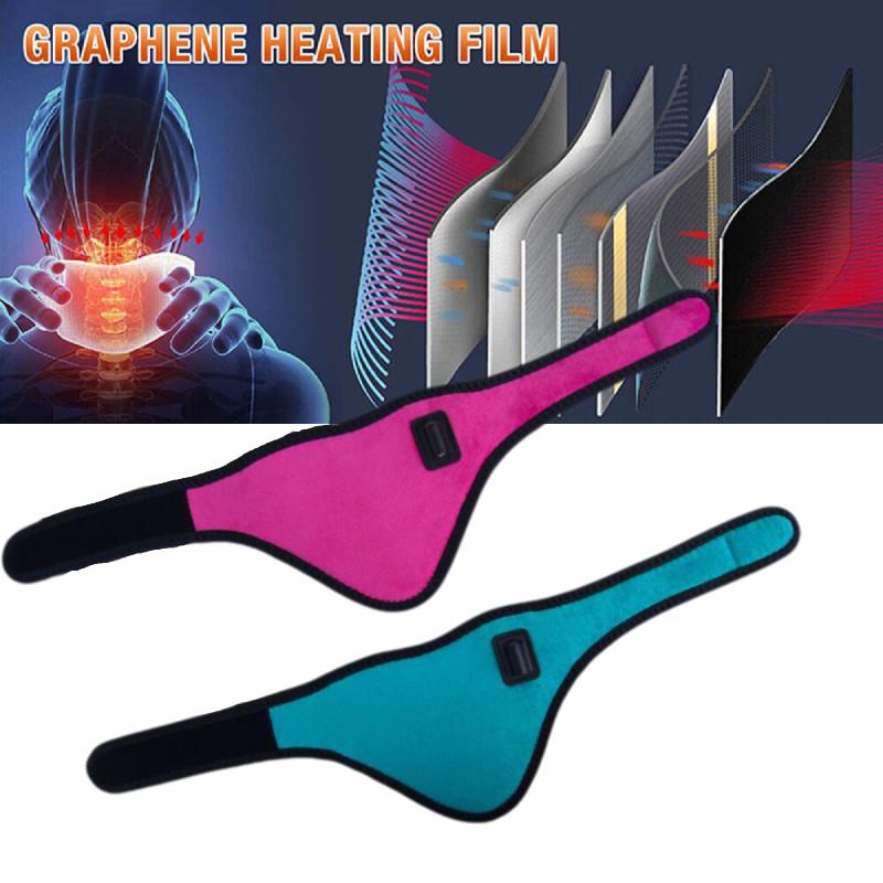 Cozy Graphene Electric Neck Heating Pillow With Usb Connection For Soothing Relief