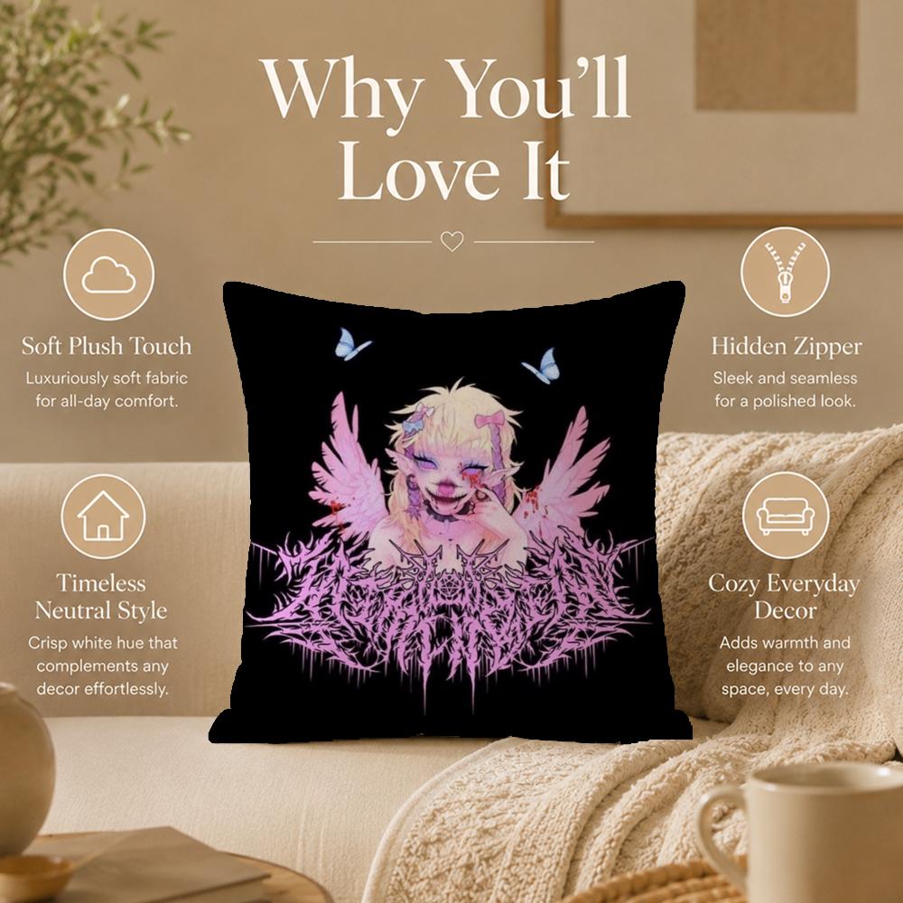 Singer J-Jazmin BeanS Cushion Cover Double-Sided Printed Pillow Cover Hypoallergenic Dust-Mite Proof