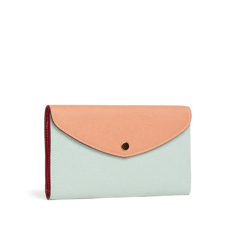 

Новый кожаный клатч мужской и женский сумка-конверт кошелек для мелочи с несколькими отделениями для карт