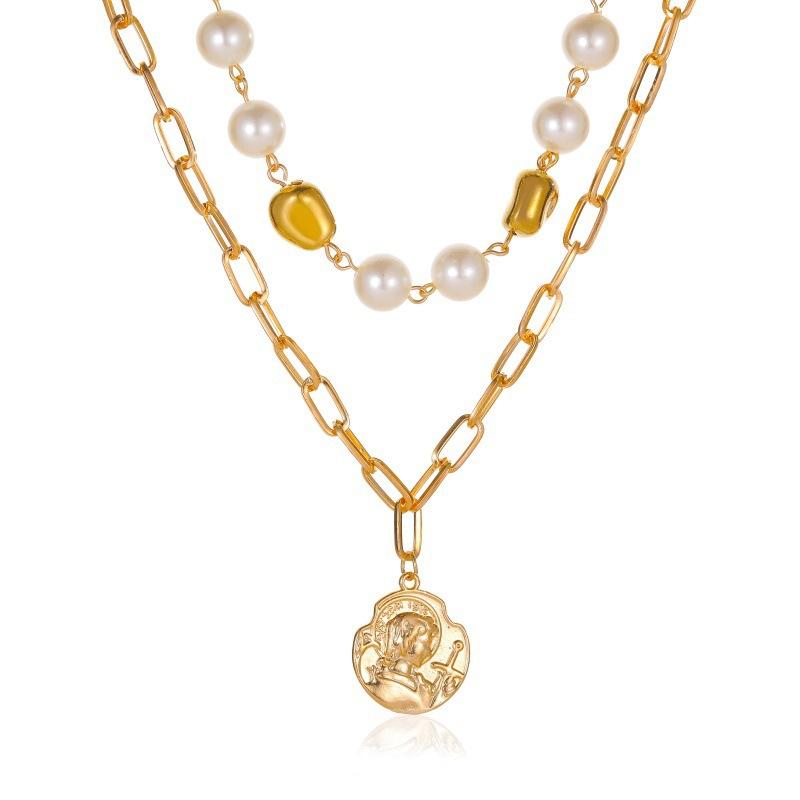 4Pcs/Set Modern Trendy Stacking Wearing Necklaces for Women Zircon and Alloy Connection Unusual Fashion Sexy Clavicle Necklace