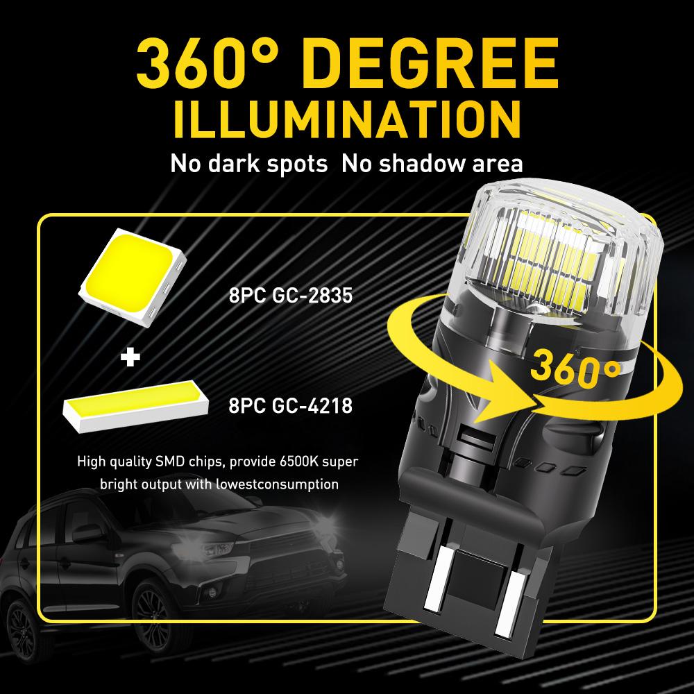 

AUXITO 2X 1156 1157 7440 7443 LED Light 3156 3157 T20 P21W BA15S BAY15D P21/5W LED Bulbs DRL Car Parking Position Reverse Lights 3157 P27/7W T25