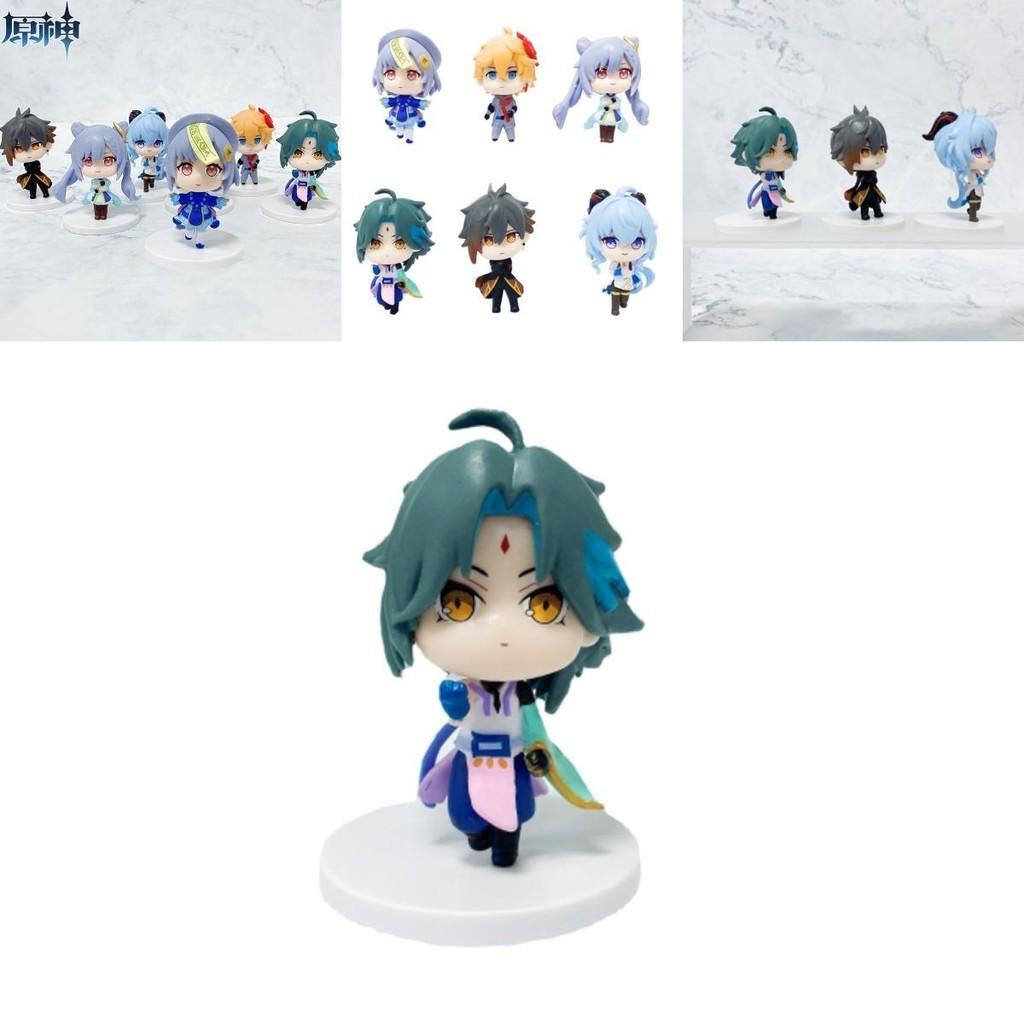 Safe And Non-toxic Genshin Impact Pvc Q Version Figures Set Of 6pcs