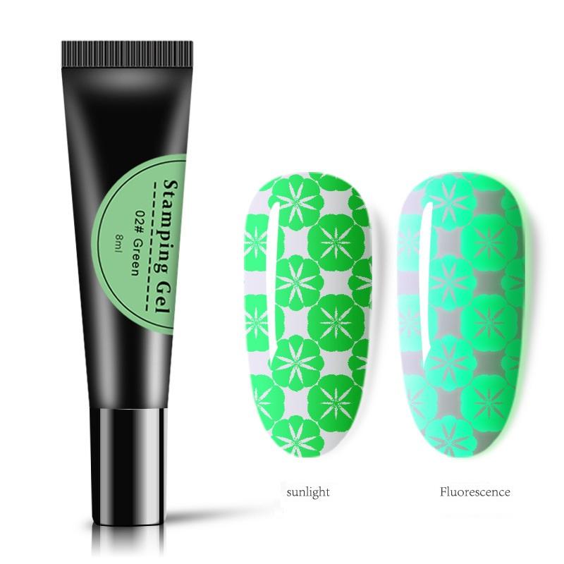 

Флуоресцентный гель-лак для ногтей, краска для штамповки, гибридный лак, УФ-лаки для ногтей, маникюрная пластина для штамповки ногтей