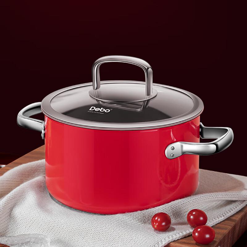 Debo Himalayan 22cm Ceramic-Steel Multi-Stove Soup Pot