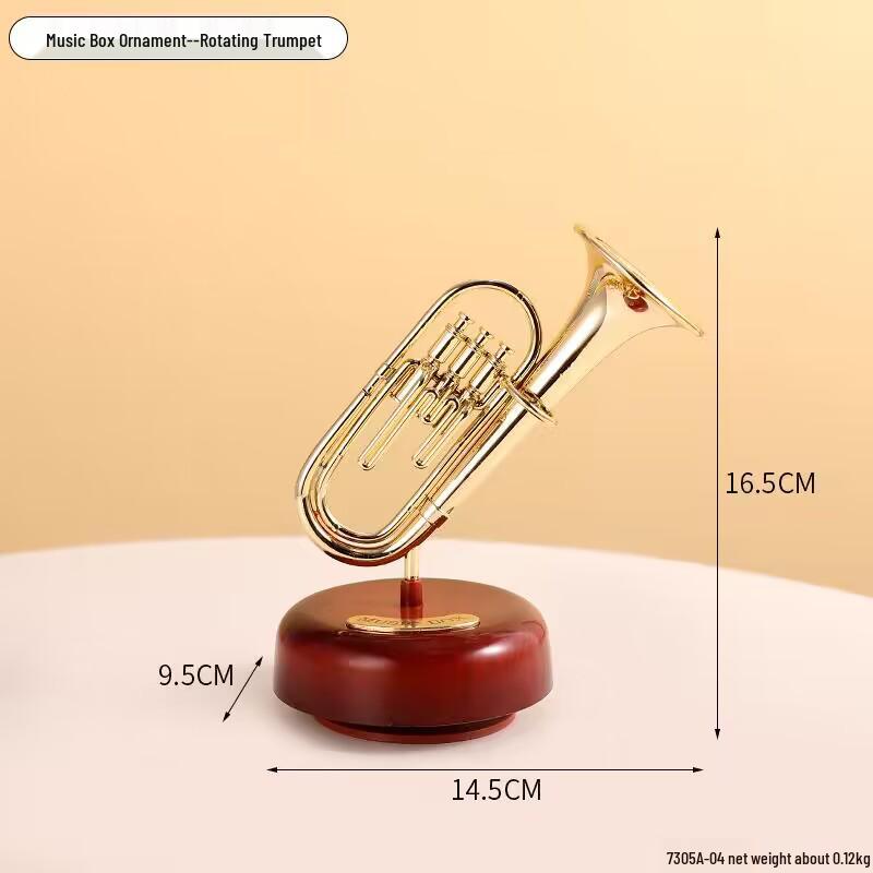 Creative Retro Wind-up Music Box for Home & Shop Decor, Photography Props
