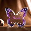 Best Friend Gifts (Women) – Butterfly Acrylic Plaques. For Female Bestie: Birthday, Xmas, Thanksgiving, Valentines.