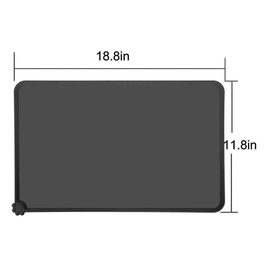 Waterproof Non-Slip Silicone Pet Food Mat Tray for Floor Protection