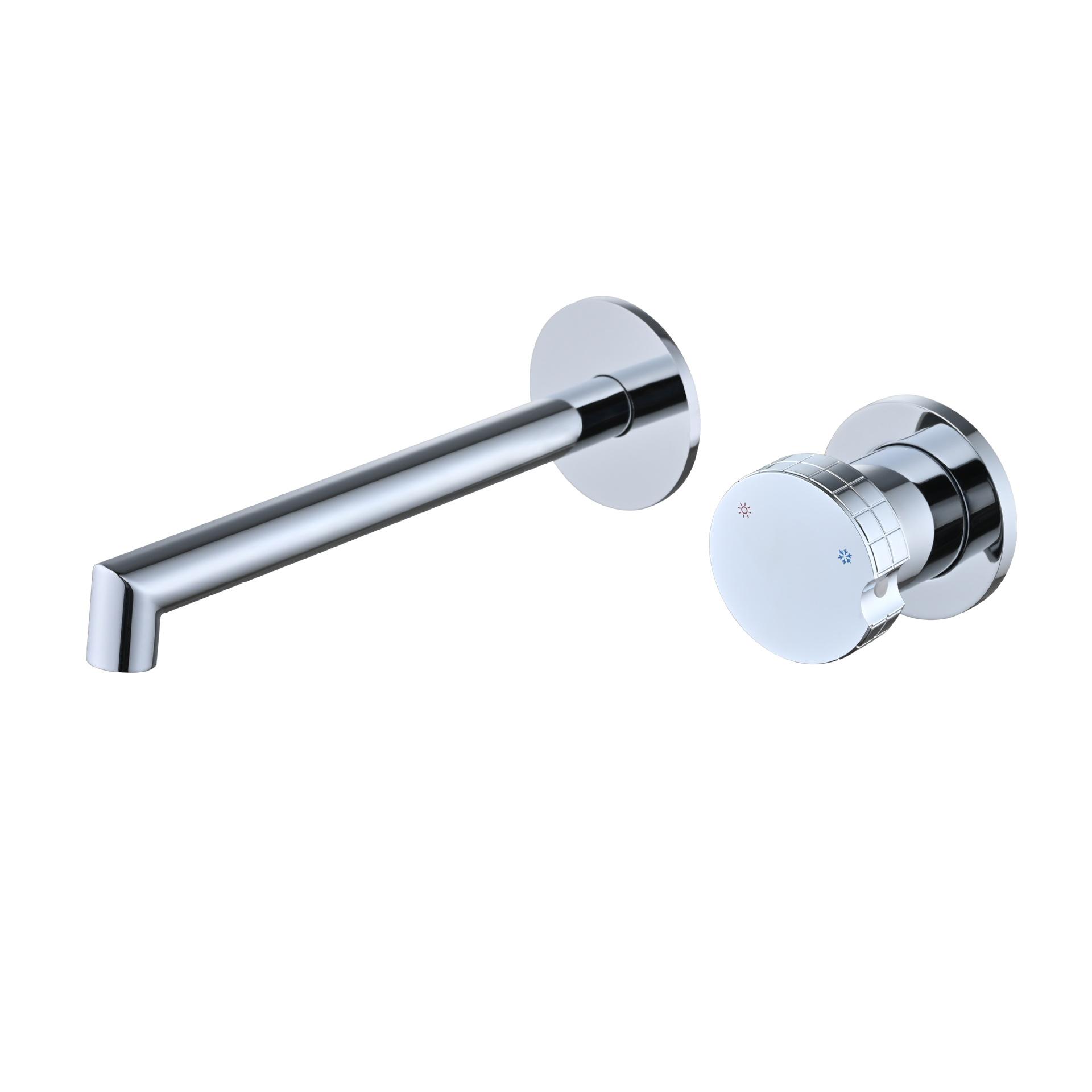 

Basin Faucet Bathroom Wall Mounted Sink Faucet Crane Black Sink Faucet Hot and Cold Water Tap Brass Single Lever Brushed Black