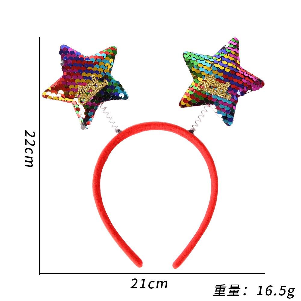 Christmas Party Butterfly Bow Headband Festive Hair Accessory For Children