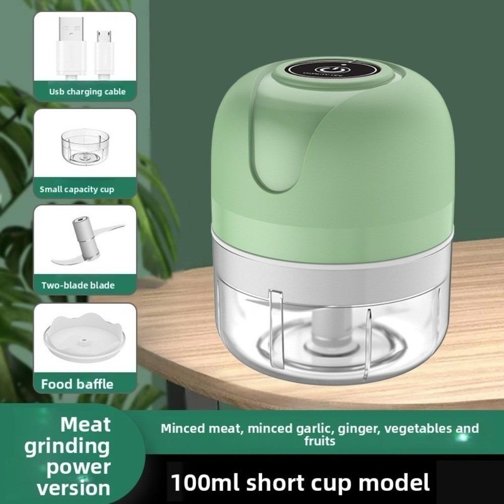 

Vegetable Crusher Garlic Masher Machine Kitchen Tool USB Meat Grinder Household Style1