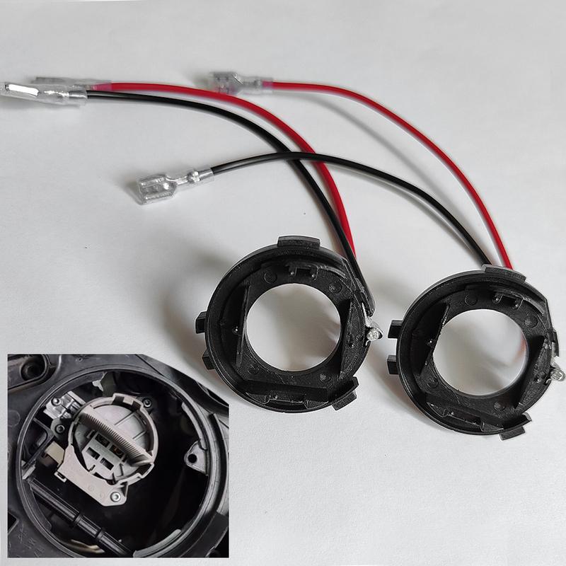 New 2Pcs H7 LED Adapter Holder Retainers For Volkswagen Golf 7 MK7 Headlight Bulb