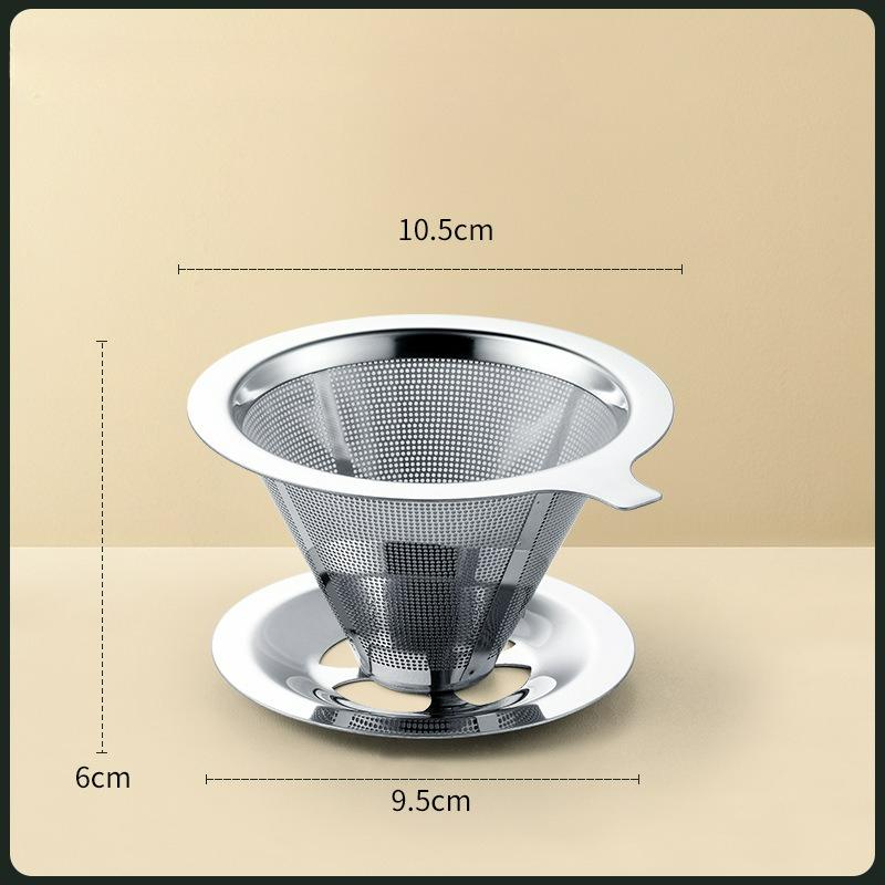 Coffee Pot Sharing Mug,pour-over Coffee Cup with Wood Heat-Resistant Layer,Stainless Steel Coffee Filter  barista coffee server