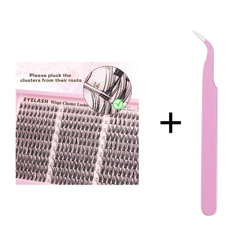 Large Capacity Self-Grafting False Eyelashes 10-16Mm Mixed Single Cluster Diy Extension Eyelash Set