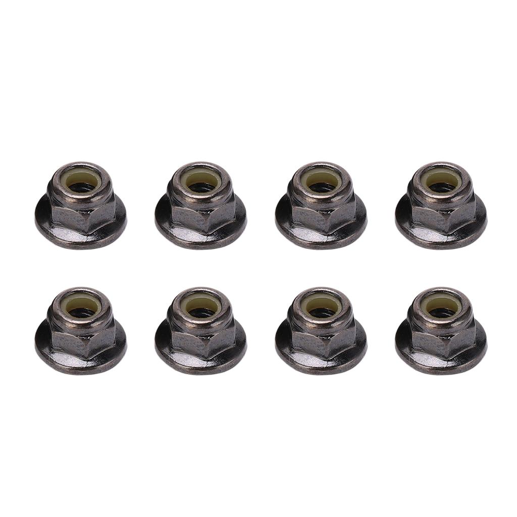 8PCS Metal M4 Wheel Lock Nut Flange Nylon Lock Nuts for   Typhon 1Celsius10 RC Car Parts