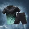 Men's T-shirt Sports Running T-shirt Shorts Quick-drying Breathable Short-sleeved Round Neck Activity T-shirt Outdoor Exercise Men's Sports Suit