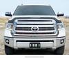 Toyota Tundra Off-road Sand & Gravel Deflector Rain Visor & Yellow Spotlight Decoration Accessory.