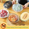 Food Bowl Covers Reusable Elastic BPA Free Plastic Wrap Alternative To Foil Dish Plate Covers for Leftovers Fruits Vegetables