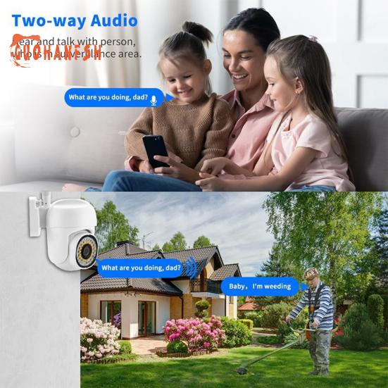 1 set telecamera di sorveglianza A13 - compatibile con HD 1080P, visione notturna a doppia luce, microfono incorporato, rotazione, telecamera di sorveglianza, fornitura per la casa