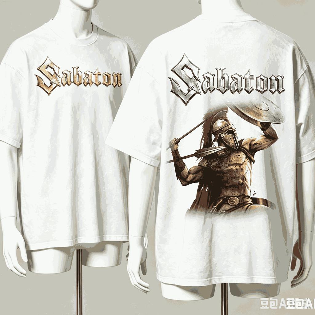 Sabaton Maglietta Regalo per Fan Unisex Unisex Harajuku Oversize Unisex Manica Corta Streetwear Alta Qualità Coppie Moda Classica