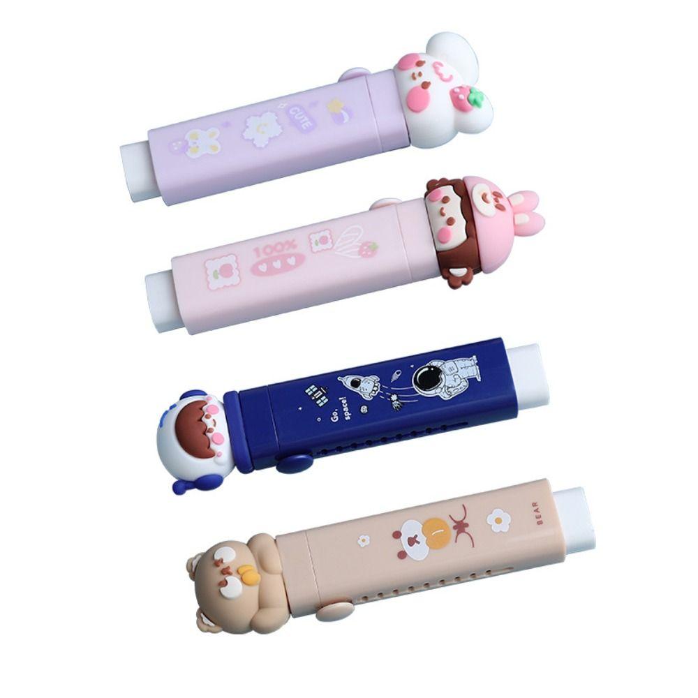 High Elasticity Push Pull Eraser Astronaut Wiping Erasers Japanese Art Pencil Erasers School