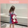 Cute Cartoon Lotso Shaped Teddy Bear Children Plush Crossbody Bag Leisure For
