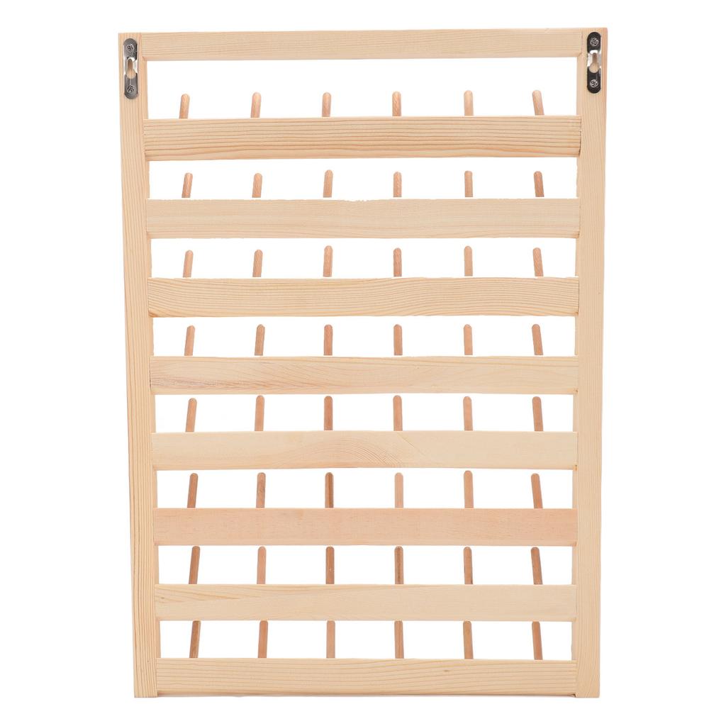 48 Spools Thread Rack Wall Mounted DIY Eco Friendly Embroidery Spool Thread Organizer for Household