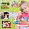 Automatic Bubble Machine for Children Bubble Gun Rocket Launcher for Toddler Bubble Blower for Kids Soap Bubble Maker Summer Toy