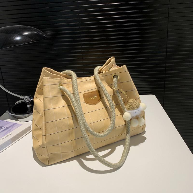 Trendy Large Korean Style Pu Shoulder Bag For Women Fashionable Casual Tote