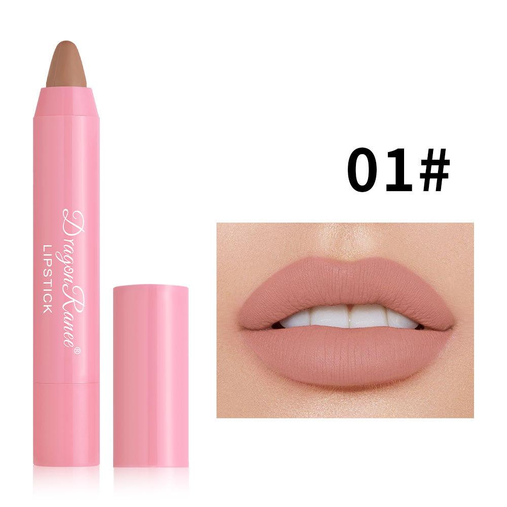 

Dragon Ranee Velvet Lipstick Губная помада, мягкая туманная матовая бобовая паста Красная ручка Красная ручка Бальзам для губ Ручка 01