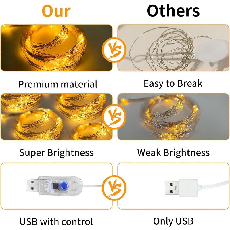 Fairy tale curtain lamp usb8 modes Christmas bedroom wedding party home garden indoor and outdoor window wall decoration