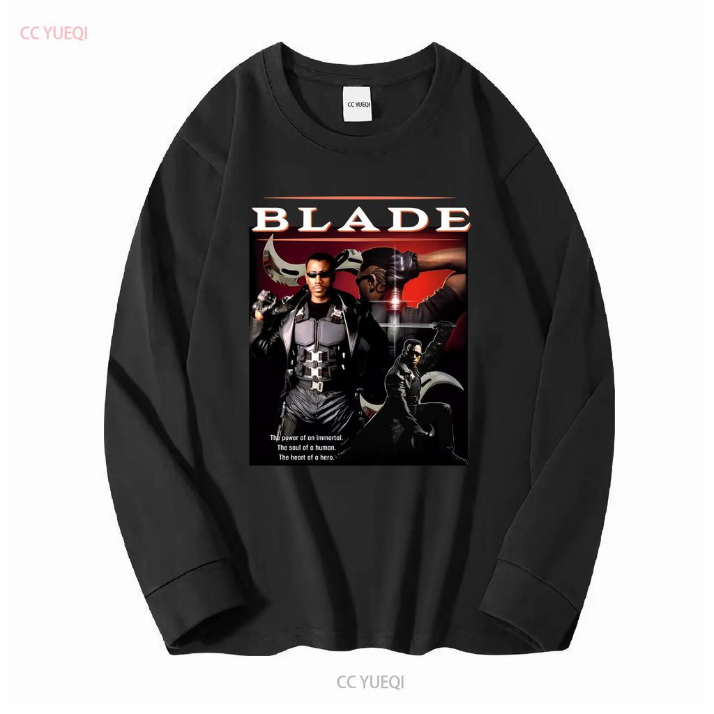 Blade Wesley Snipes Vampire Horror Movie T Shirt Vintage Washed Stylish Unisex Fashion Slightly Streetwear Graphic