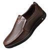 Men's Shoes Large Size Breathable Hollow Youth Shoes Business Casual Non-slip Doudou Shoes Soft Sole Wear-resistant Solid Color Dress
