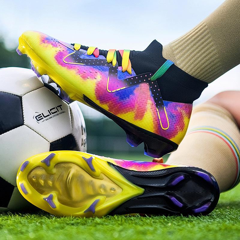 Breathable Broken High-top New Female Adult Training Student Football Shoes Men's Long Nail Shoes Indoor Children's Price