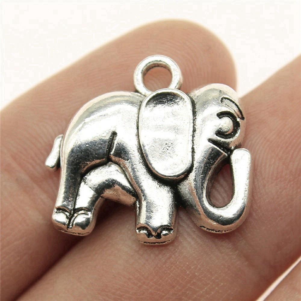 Charms Small Elephant Pendants Kids' Jewelry Materials QC115