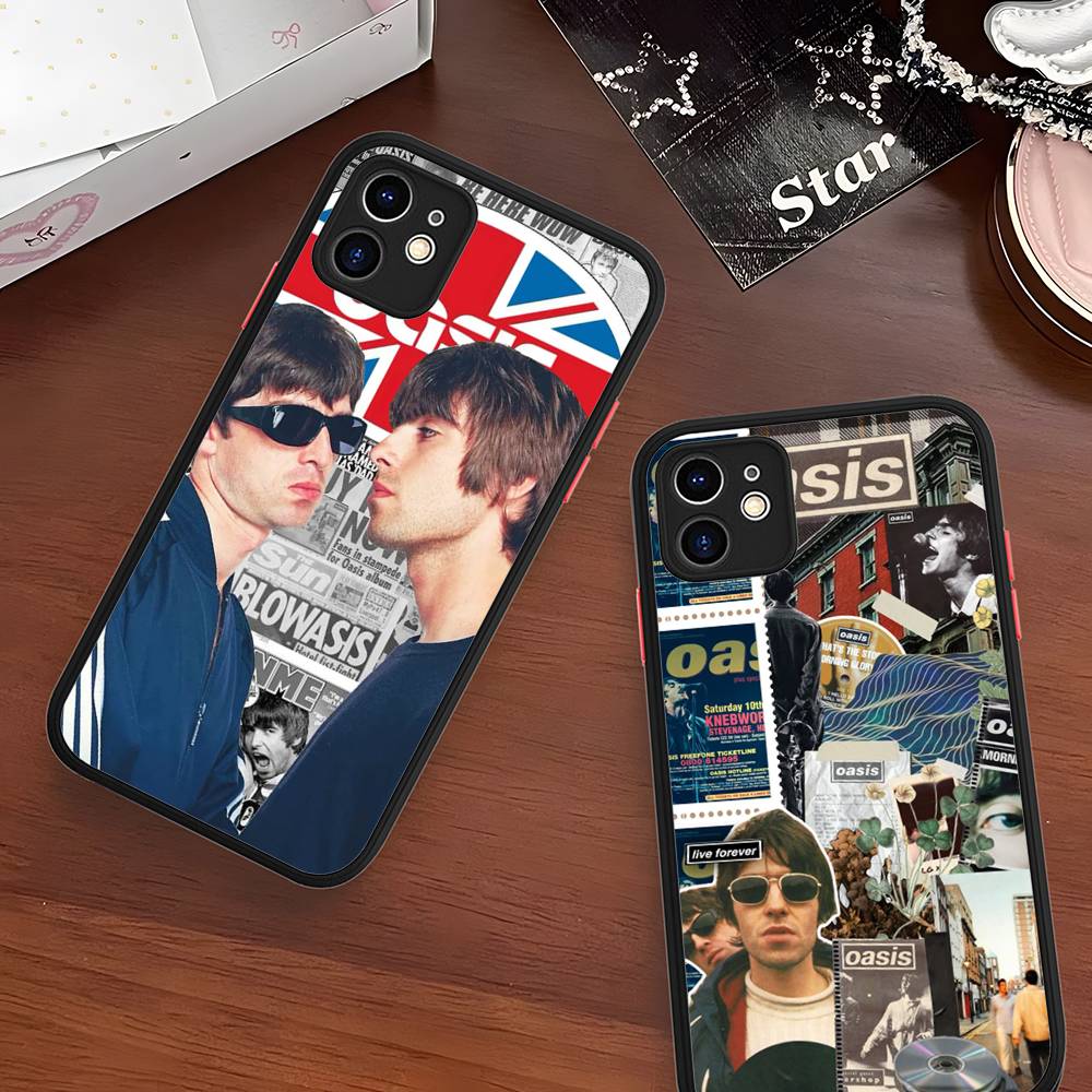 Classic Rock Band O-Oasis Phone Case For IPhone 16 15 14 11 12 13 Pro Max Plus 12 XS Max Back Cover Matte Case