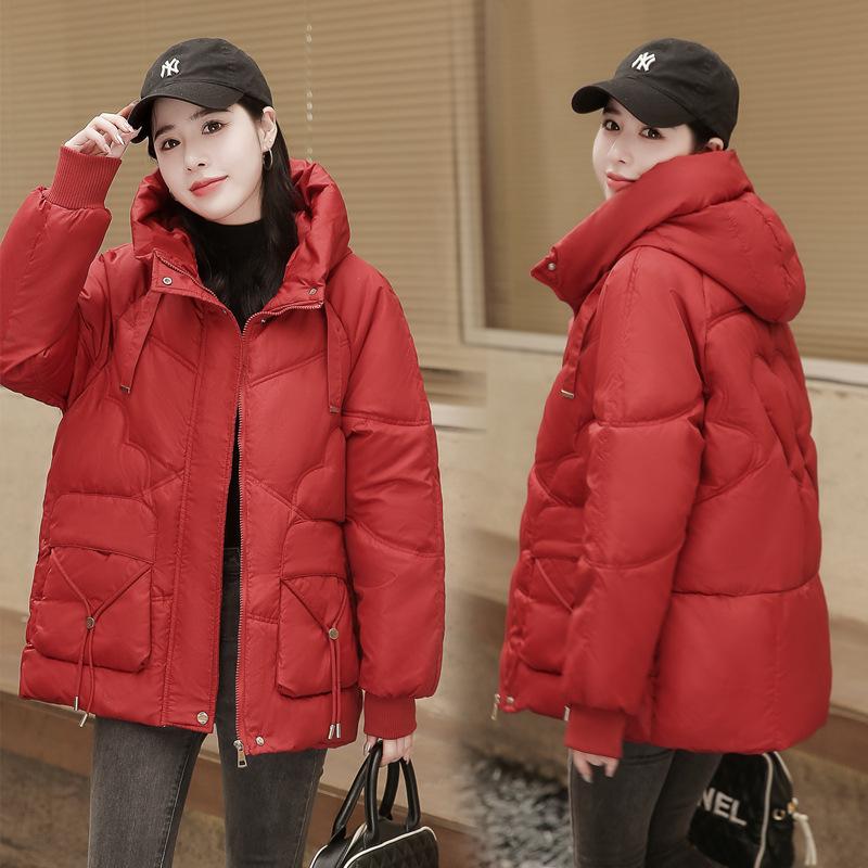 Пуховик женский короткий стиль осень-зима новый корейский стиль свободный и универсальный — фото 4